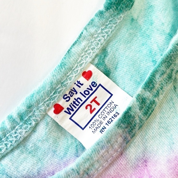 Ron Jon Surf Shop Cozumel toddler girls tie dye short sleeve t-shirt - Picture 3 of 3